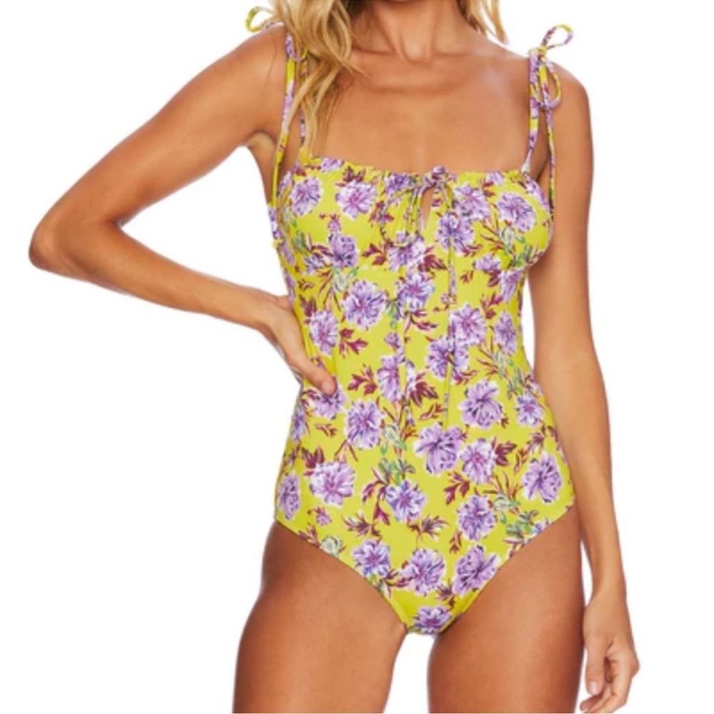 Beach Riot Floral One Piece Swim